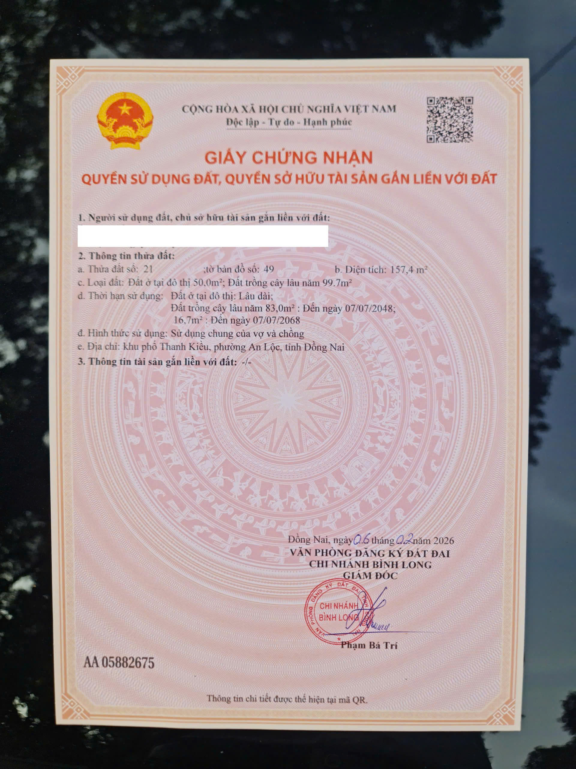 ???? BÁN ĐẤT THỔ CƯ TRUNG TÂM AN LỘC – BÌNH LONG, BÌNH PHƯỚC