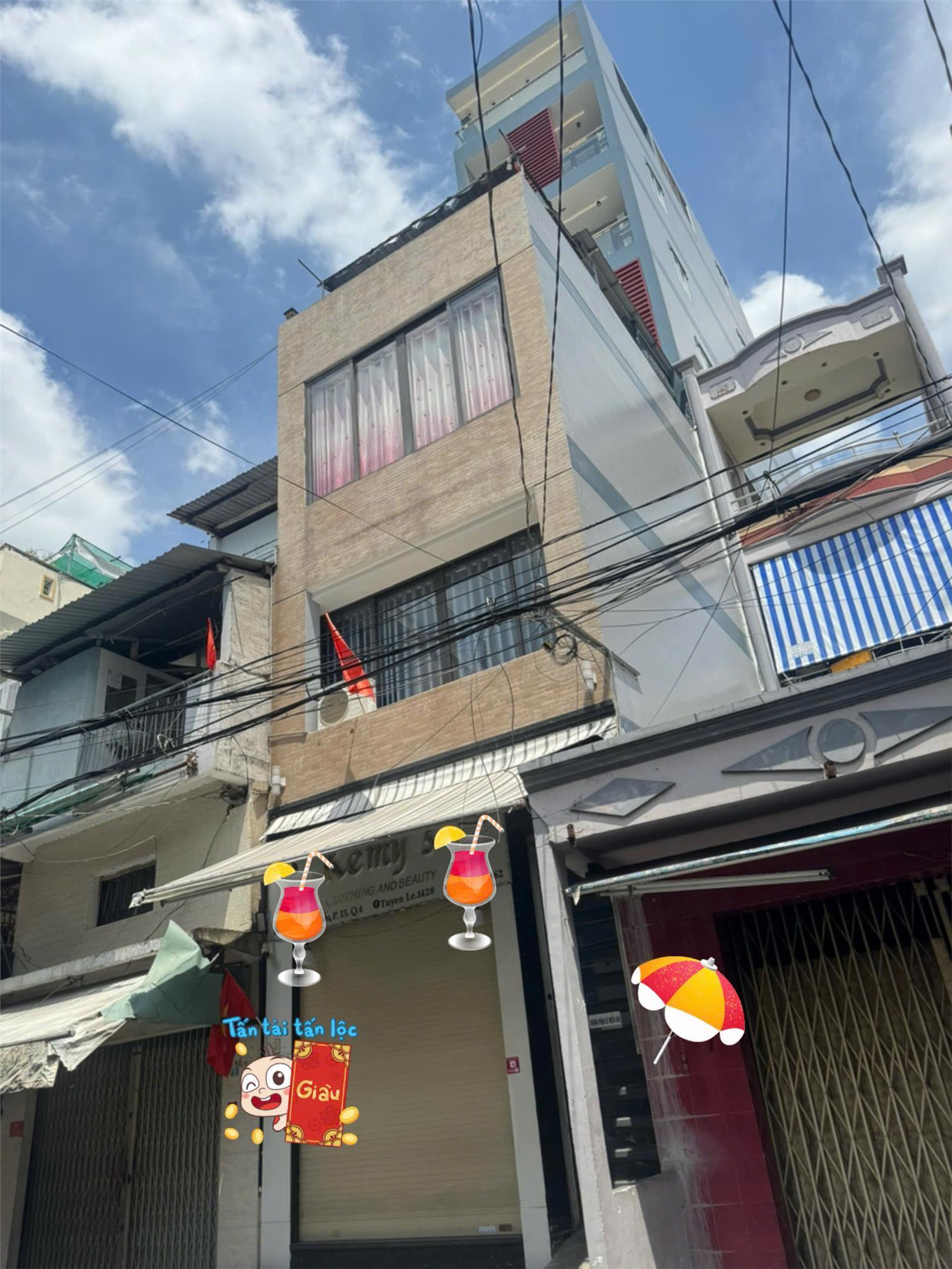 BÁN TÒA NHÀ 8 TẦNG - MẶT TIỀN KINH DOANH ĐƯỜNG XÓM CHIẾU, QUÂN 4 - NHÀ NẰM VỊ TRÍ ĐẸP NHẤT TẠI CUNG ĐƯỜNG NÀY - GIANG GIANG 093.86.76.685