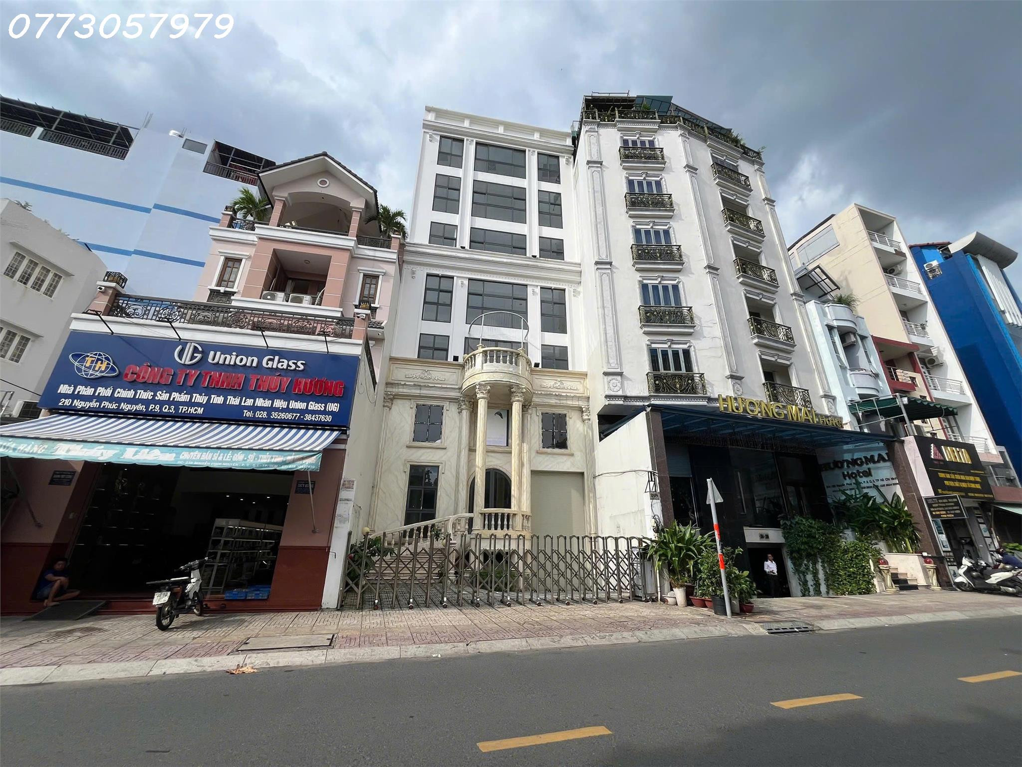 BÁN TÒA NHÀ HẦM 7 TẦNG – NGUYỄN PHÚC NGUYÊN, P.9, Q.3 – GẦN VÒNG XOAY CMT8 .DT 15X30M