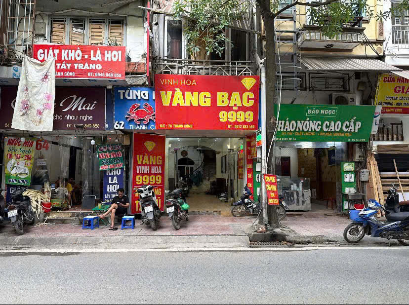 CHO THUÊ CỬA HÀNG MẶT PHỐ THÀNH CÔNG, BA ĐÌNH, HÀ NỘI