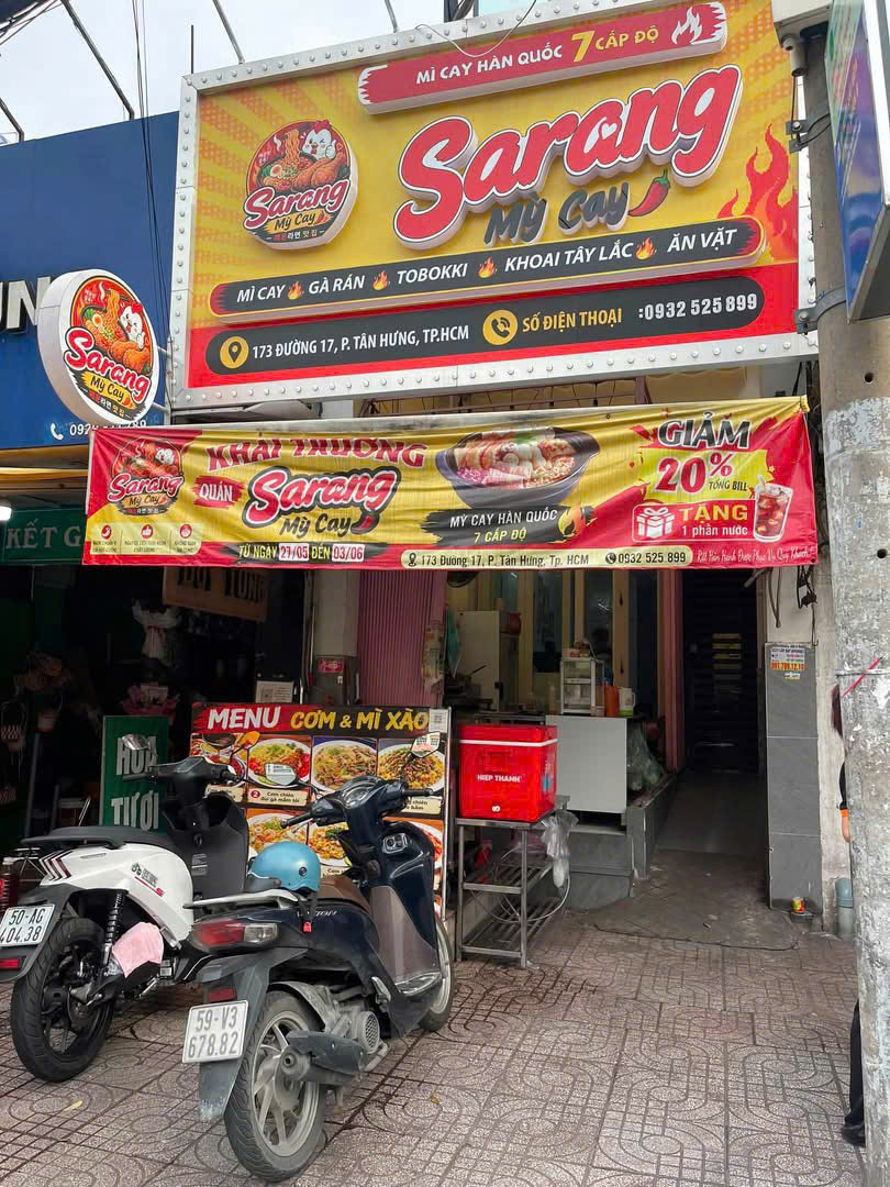 SANG QUÁN MÌ CAY ĐỐI DIỆN TRƯỜNG CẤP 3 , MB BAO ĐẸP, ĐƯỜNG RẤT ĐÔNG, Tel : 0706768078 ( chính chủ )