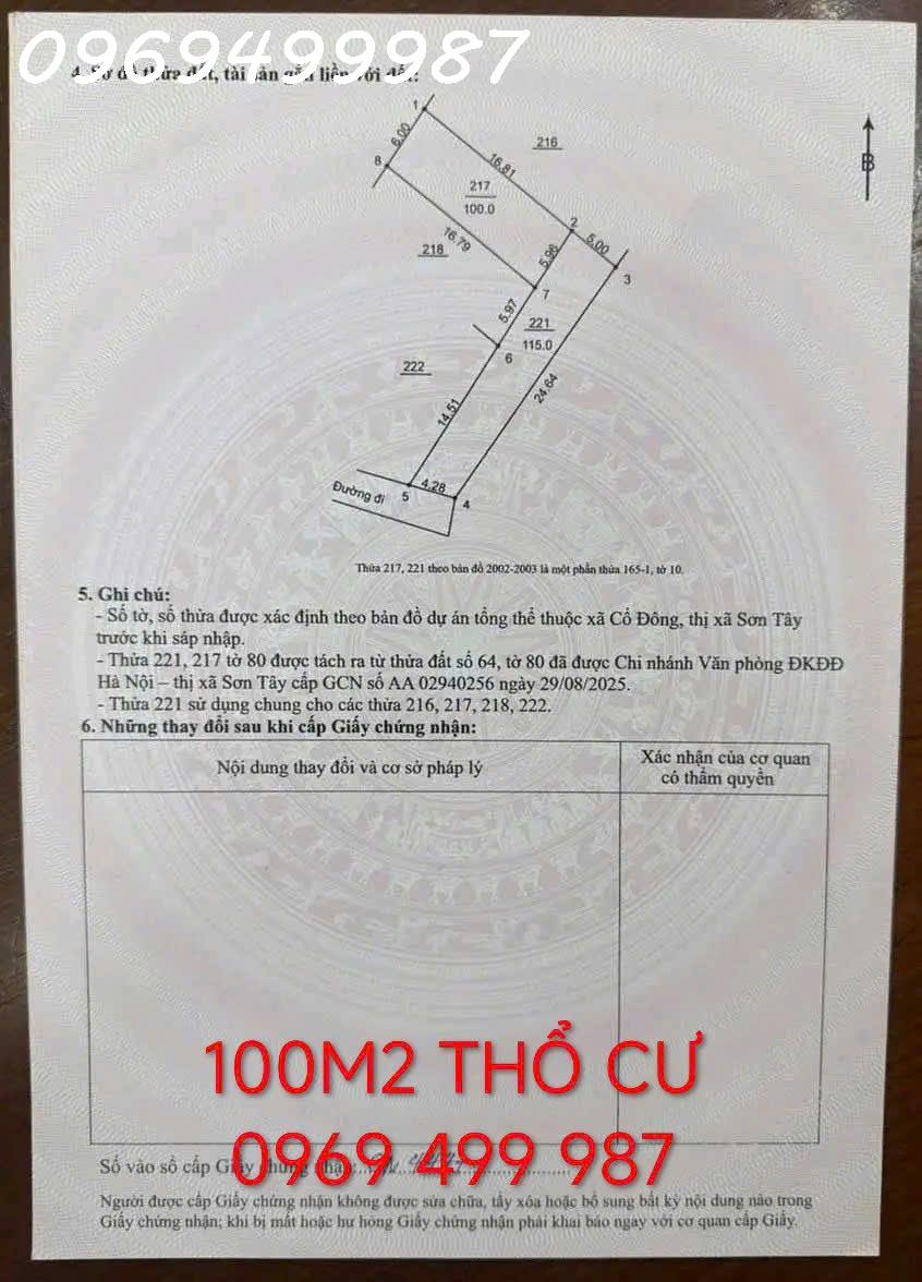 CẦN BÁN GẤP LÔ ĐẤT THỔ CƯ 100m² – GẦN ĐH FPT & KHU CÔNG NGHỆ CAO