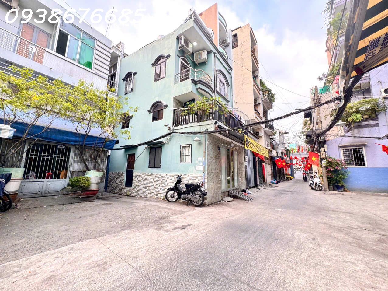 BÁN NHÀ 3 TẦNG MẶT TIỀN HẺM XE TẢI Đ.HAI BÀ TRƯNG, QUẬN 3 - DT 64M2 - NHÀ 2 MT TRƯỚC SAU THOÁNG- 0938676685 GIANG GIANG- CHỈ 20M RA MT CHÍNH