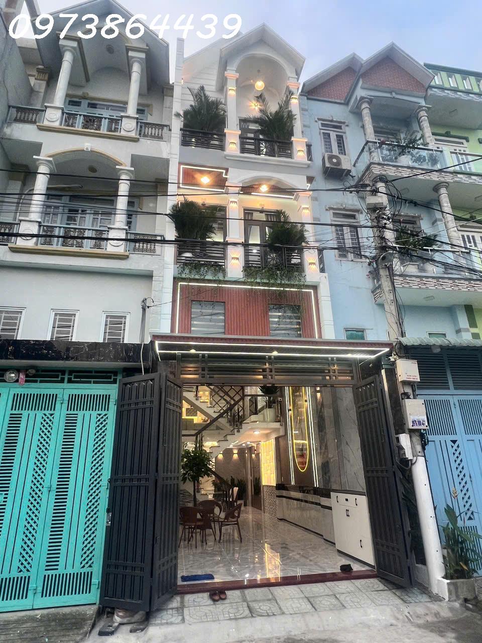 BÁN NHÀ PHỐ QUẬN 12 - 4 TẦNG FULL NỘI THẤT - 57,5M2 -  GIÁ NHỈNH 5 TỶ