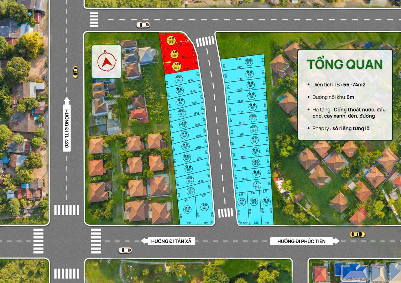 ???? BÁN ĐẤT LIỀN KỀ ĐỒI SEN – 71.5M² – ĐƯỜNG THÔNG, KHU PHÂN LÔ ĐẸP