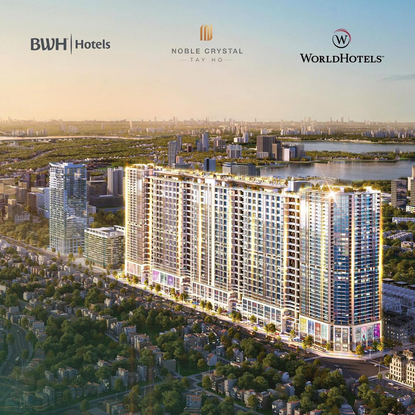 Dinh thự Sky Mansion 345m 4PN, Noble Crytal Tây Hồ 0931711838  hàng hiệu tại Ciputra Tây Hồ.