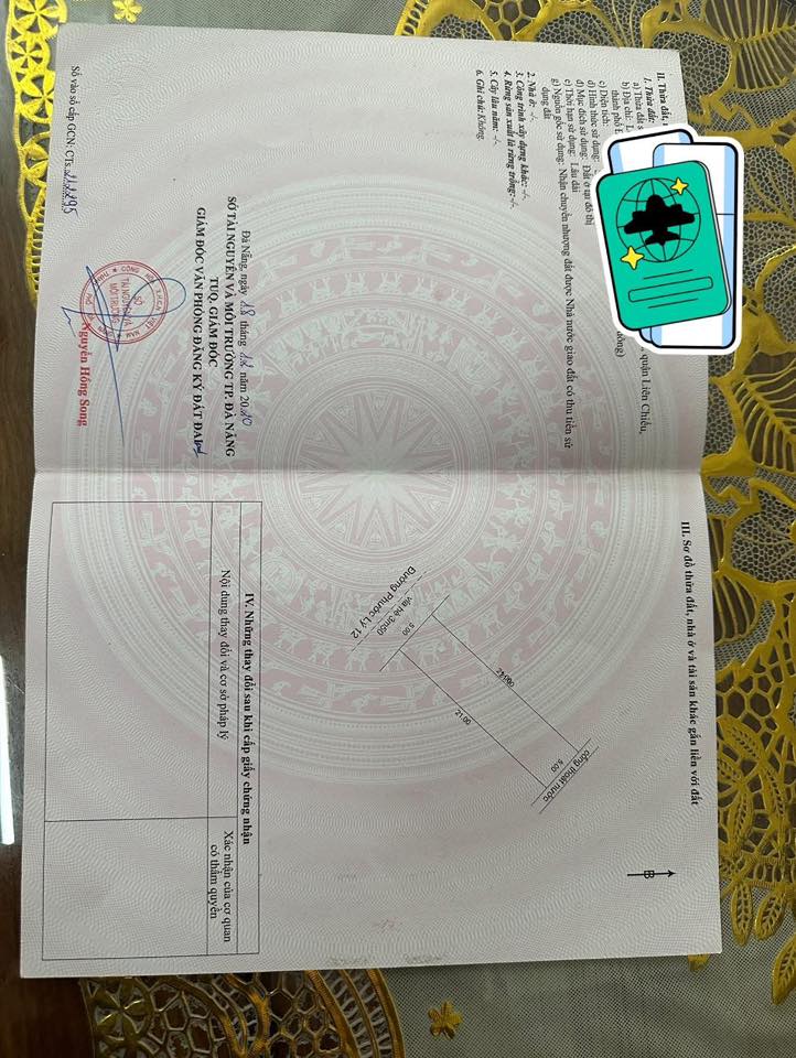 Bán lô đất trống đường PHƯỚC LÝ 12- Liên Chiểu, gần Bến Xe .DT 105m2 giá 4ty780 LH 0942992361