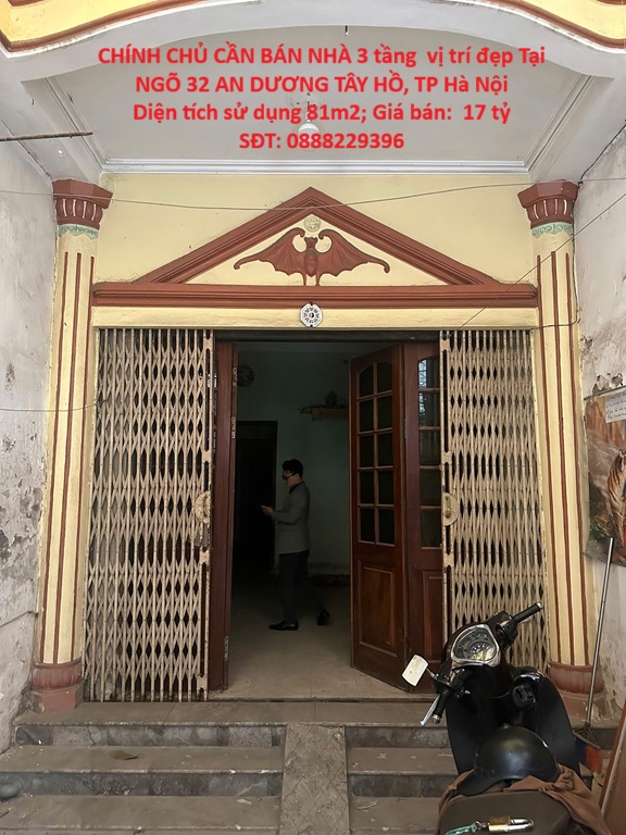 CHÍNH CHỦ CẦN BÁN NHÀ 3 tầng  vị trí đẹp Tại NGÕ 32 AN DƯƠNG TÂY HỒ, TP Hà Nội