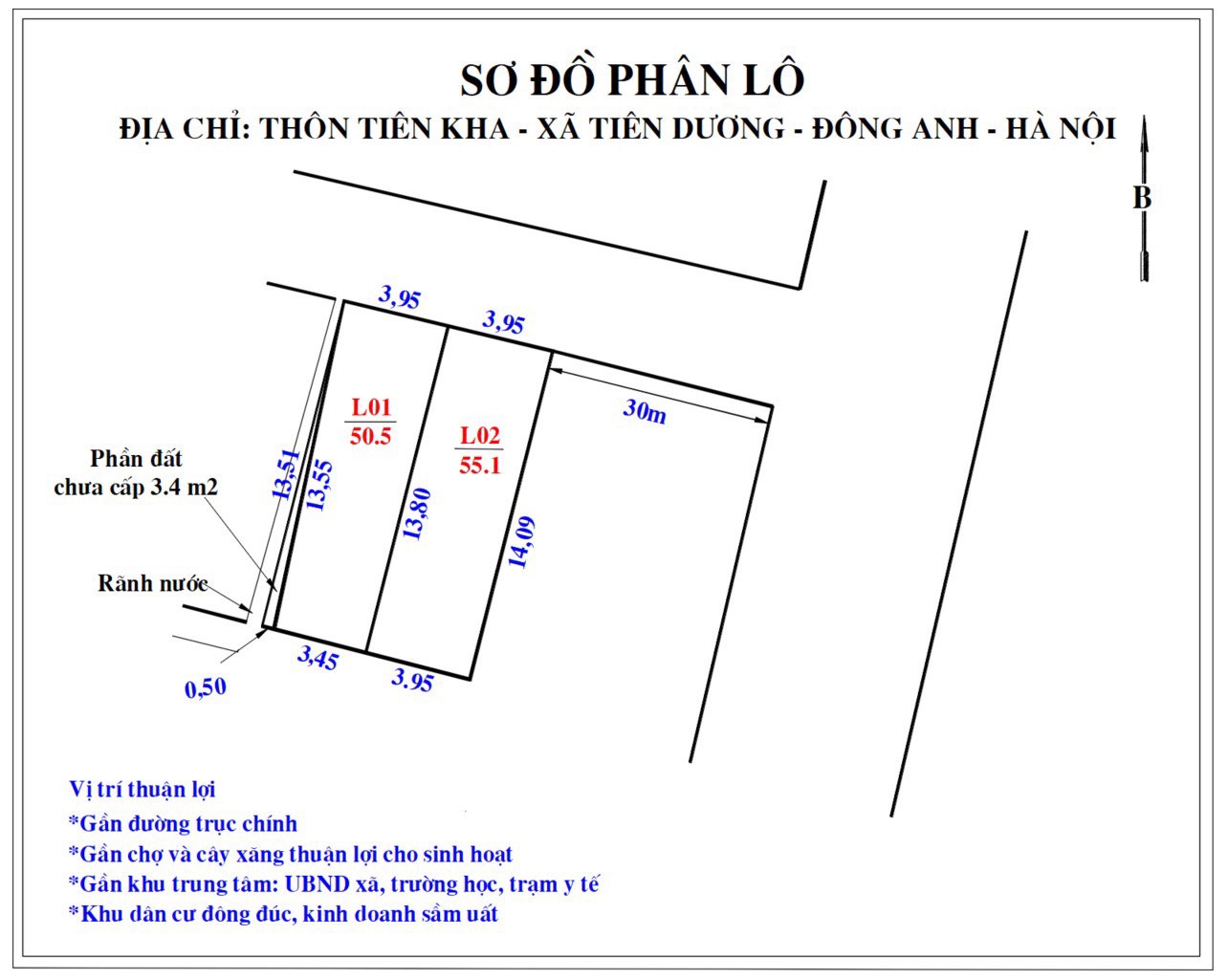 Bán mảnh đất ngõ ô tô tại Tiên Dương, giá 2,4 tỷ 51m. Mảnh đất vừa tiền, có thể mua ở hay đầu tư