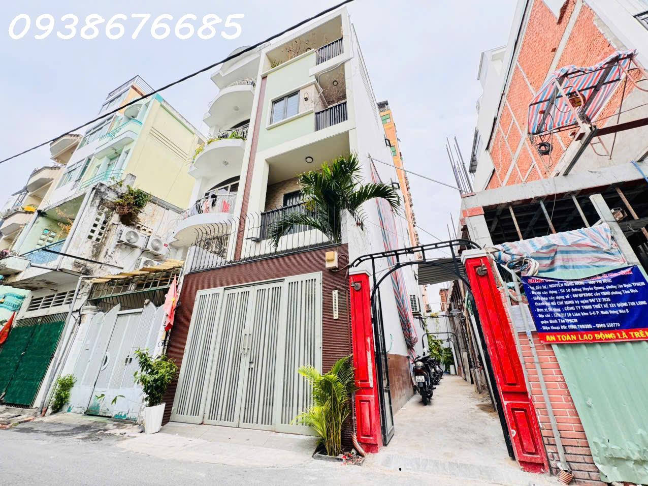BÁN NHÀ 5 TẦNG BTCT MỚI- CĂN GÓC 3 MẶT TIỀN KINH DOANH Đ.HUYỀN QUANG, QUẬN 1- 4M*16M SH VUÔNG ĐẸP- 0938676685 CHÍNH CHỦ XEM NHÀ