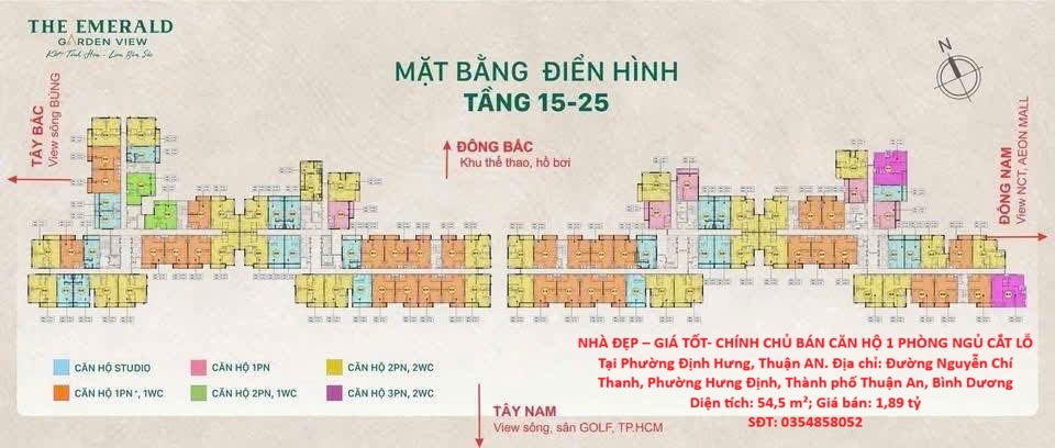 NHÀ ĐẸP – GIÁ TỐT- CHÍNH CHỦ BÁN CĂN HỘ 1 PHÒNG NGỦ CẮT LỖ Tại Phường Định Hưng, Thuận AN