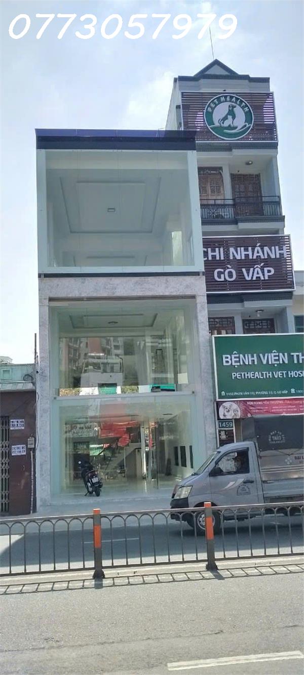 BÁN NHÀ MẶT TIỀN PHAN VĂN TRỊ – PHƯỜNG 10, GÒ VẤP. DT 6X25M, 3 TẦNG GIÁ 35TỶ