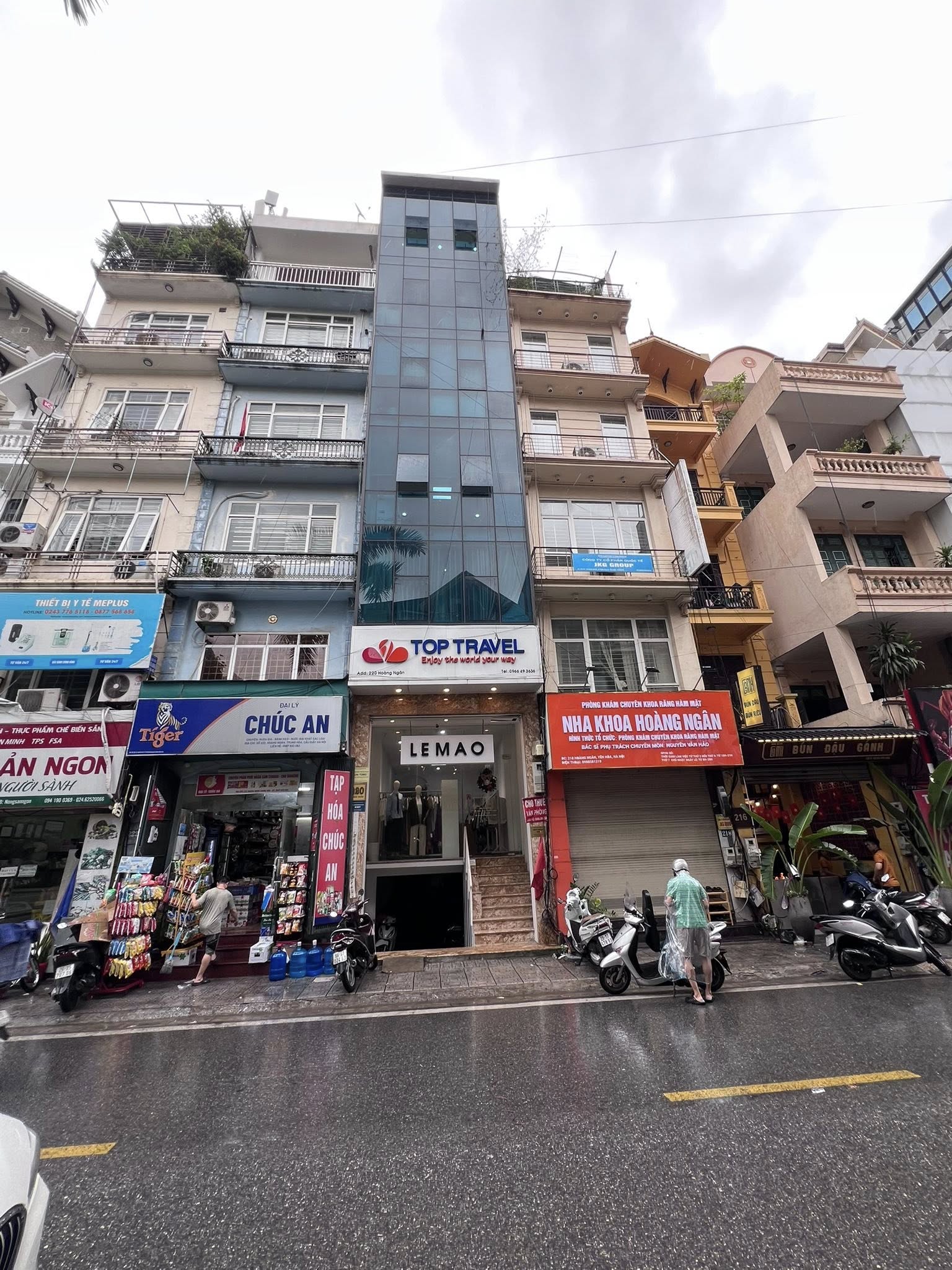 BÁN NHÀ MẶT PHỐ HÀ NỘI - TÒA VP 8 TẦNG CẦU GIẤY - THOÁNG TRƯỚC SAU - SỔ VUÔNG ĐÉT.