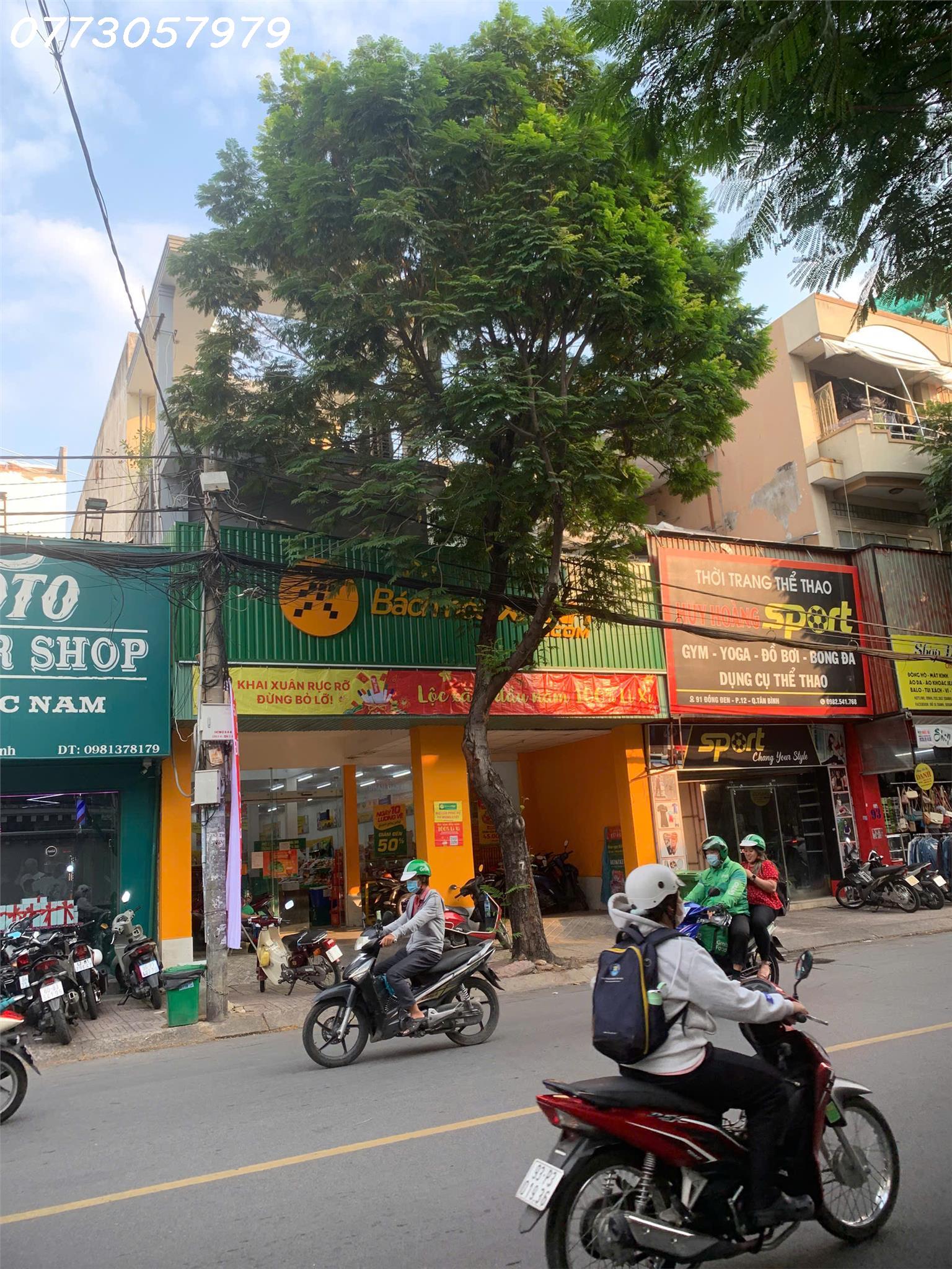 BÁN NHÀ 2 MẶT TIỀN ĐƯỜNG  ĐỒNG ĐEN VÀ BÀU CÁT, P12, TÂN BÌNH. DT 9X34M, HĐ THUÊ 100TR