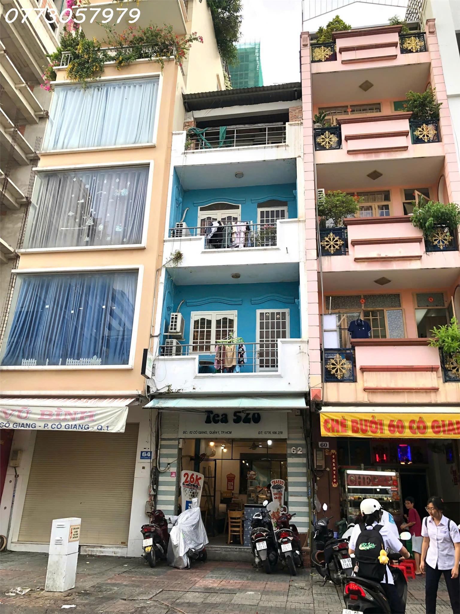 BÁN NHÀ MẶT TIỀN CÔ GIANG, Q.1 5X20M, 5 TẦNG, HĐT 45TR/THÁNG, BÁN 31TỶ