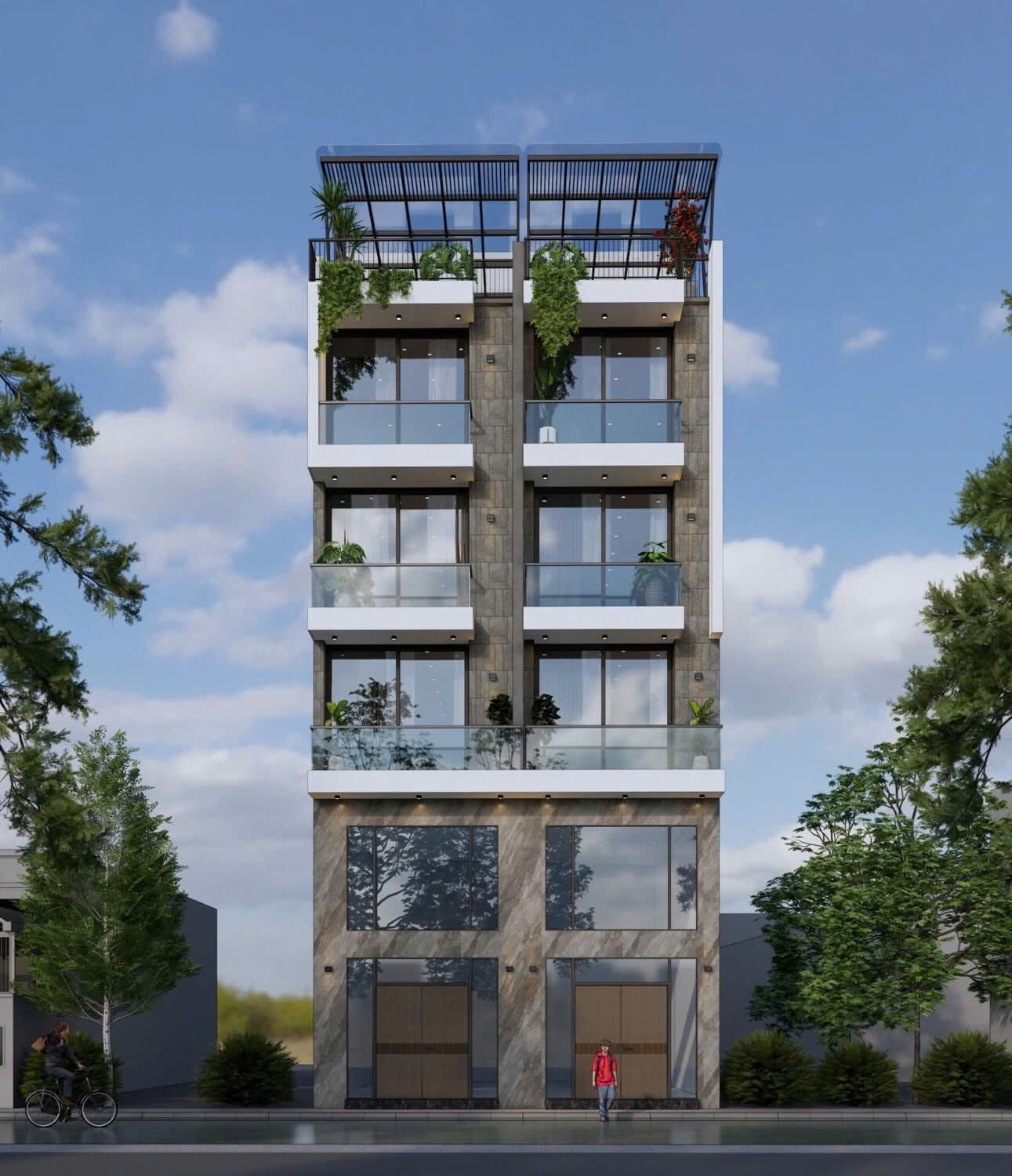 Ngọc Thuỵ  Duplex 6 tầng thang máy  DT 56m - MT 5,1m  Chỉ 14,x tỷ