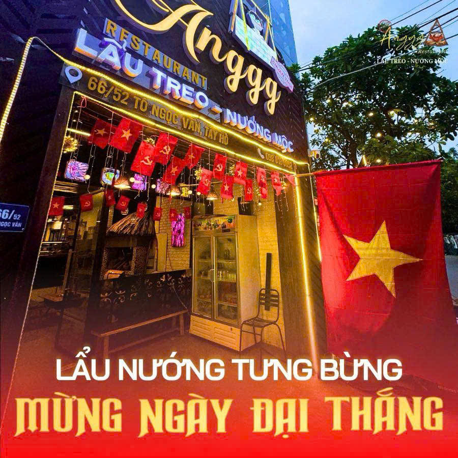 SANG NHƯỢNG NHÀ HÀNG ANGGG RESTAURANT - VIEW ĐẮC ĐỊA HỒ TÂY