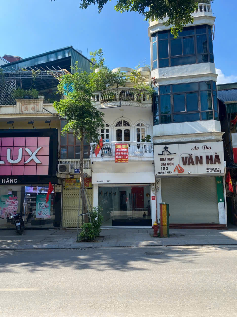 CHO THUÊ MẶT BẰNG KINH DOANH TẦNG 1 & 2 - PHỐ KHÂM THIÊN, ĐỐNG ĐA, HÀ NỘI