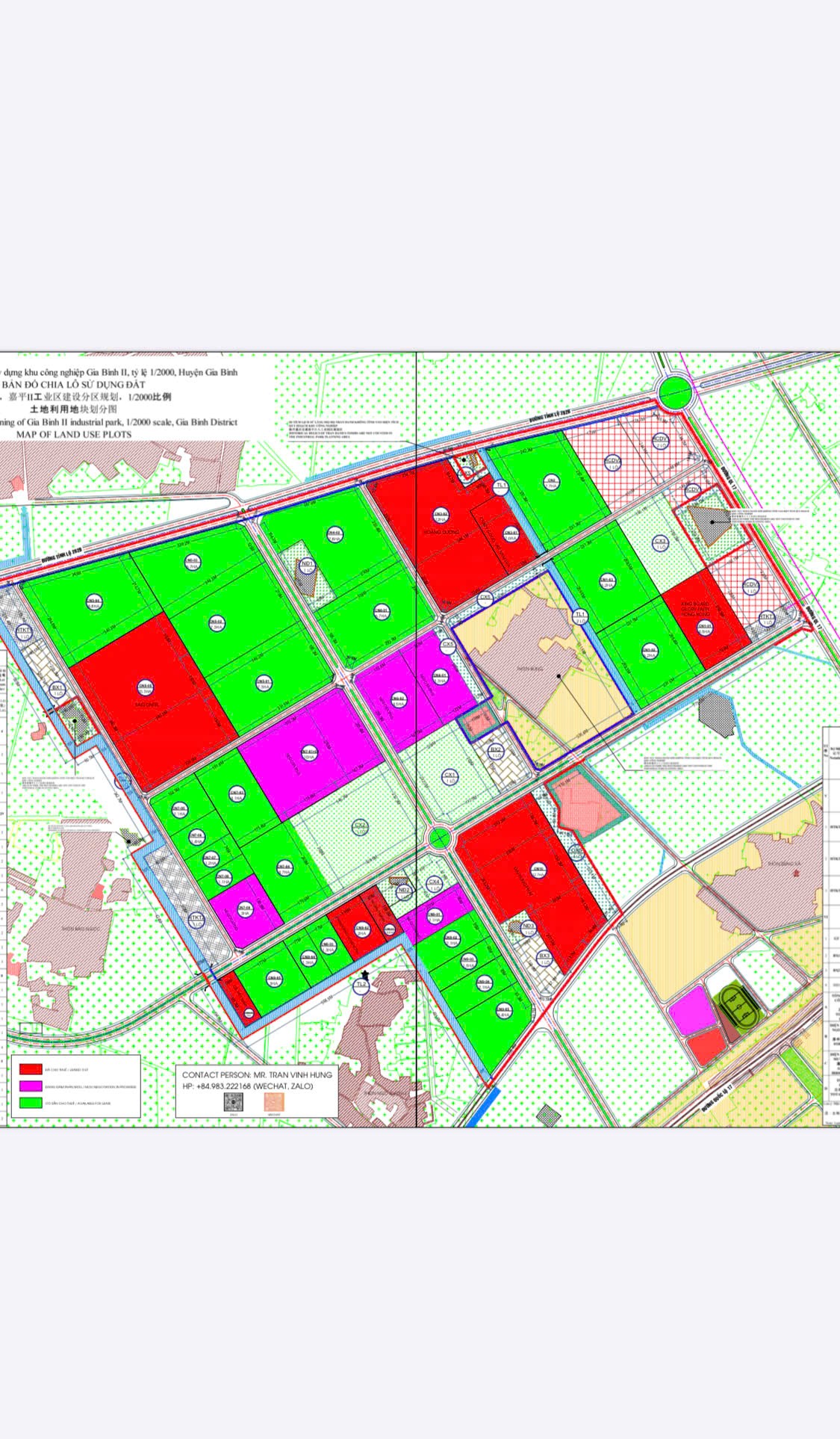 Cho thuê đất KCN Gia Bình II - Giá thỏa thuận