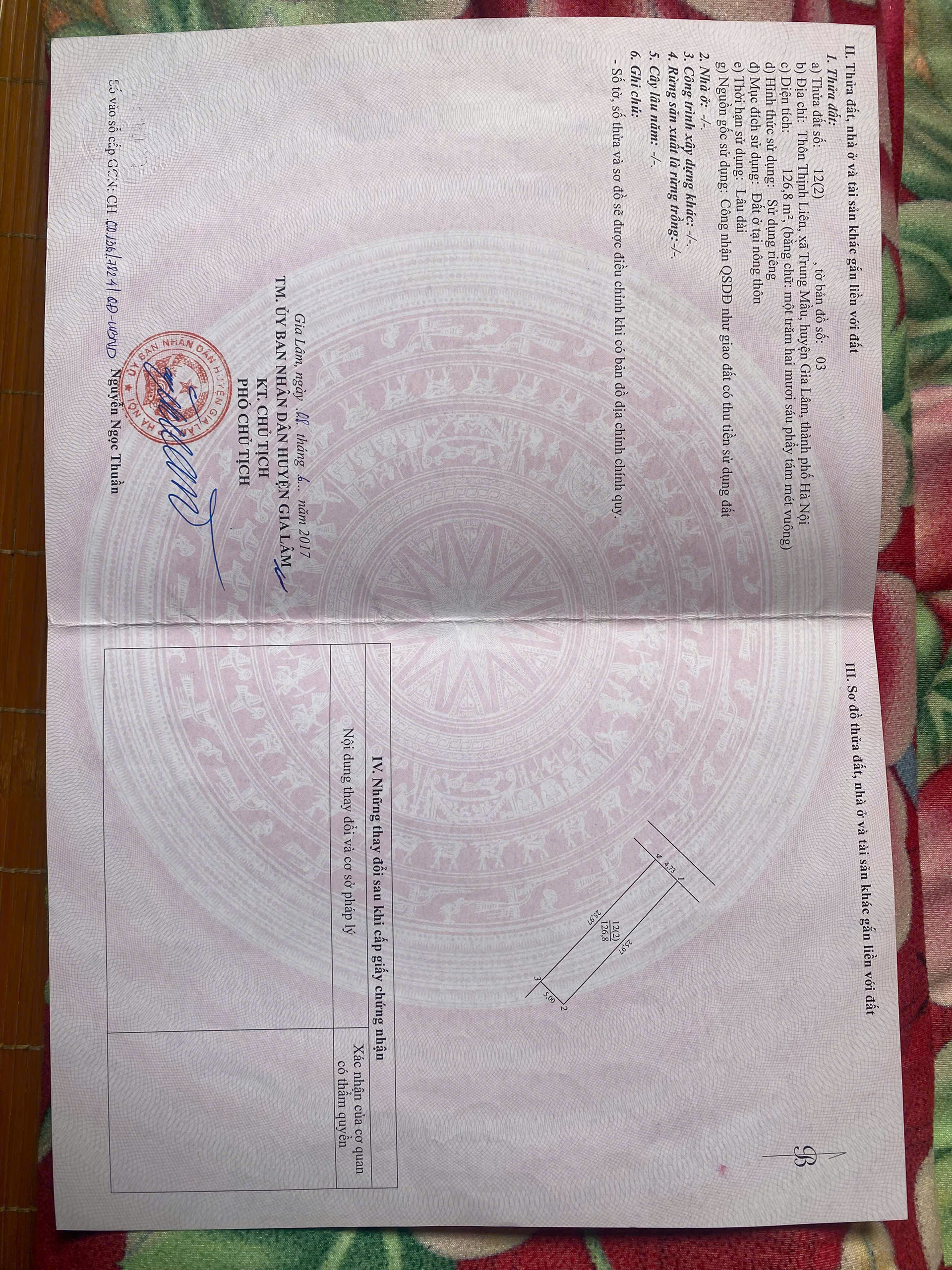 CHÍNH CHỦ BÁN LÔ ĐẤT THỔ CƯ TẠI GIA LÂM, THÀNH PHỐ HÀ NỘI, GIÁ 6 TỶ.