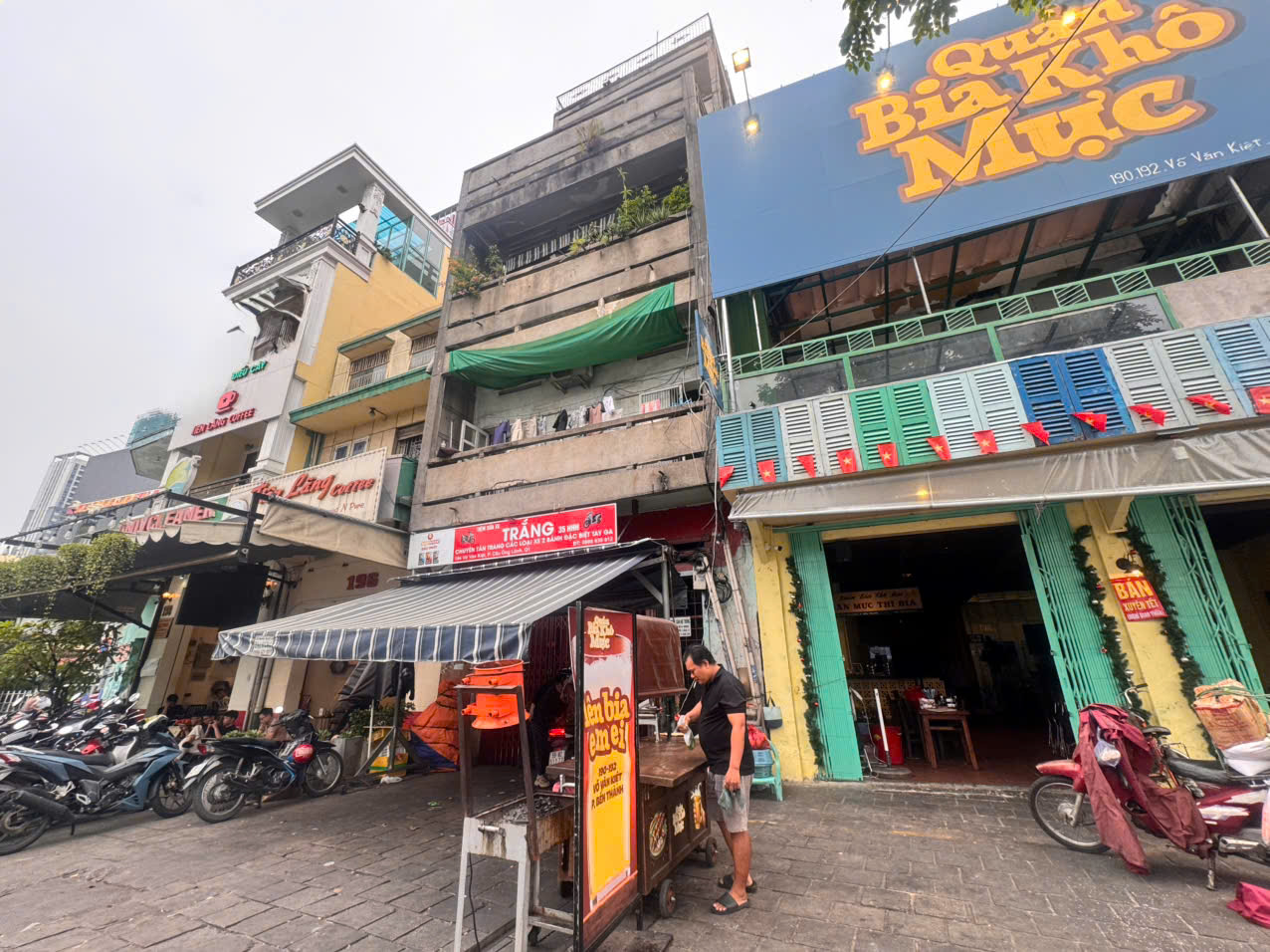BÁN NHÀ 2 MẶT TIỀN KD LỚN Đ. VÕ VĂN KIỆT & NGUYỄN THÁI HỌC, P.CẦU ONG LÃNH, QUẬN 1 - NGANG LỚN 4,7M*21M VUÔNG VỨC FULL THỔ CƯ - CHÍNH CHỦ 0938676685 GIÁ TỐT