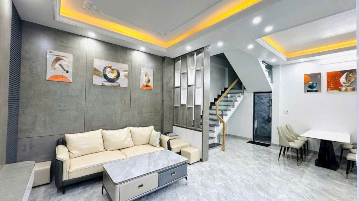 Bán nhà Xây Mới Độc Lập ngõ 132 An Đà 4 tầng thiết kế Villa Mini mặt tiền rộng tới 7m