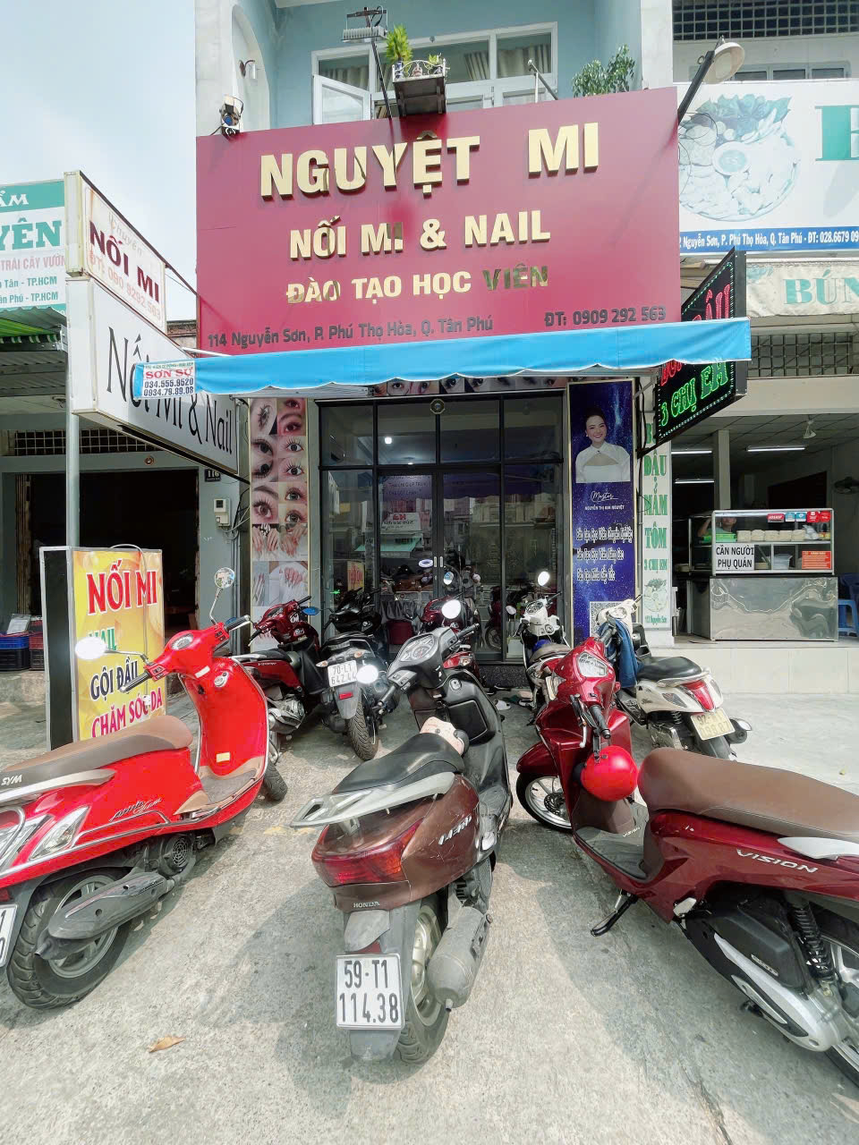 Tân Phú ! CHỐT NHANH – SANG RẺ SALON NAIL – MI, MT đường lớn Nguyễn Sơn , vị trí MT bao đẹp, Tel : 0909292563 ( Chính chủ )
