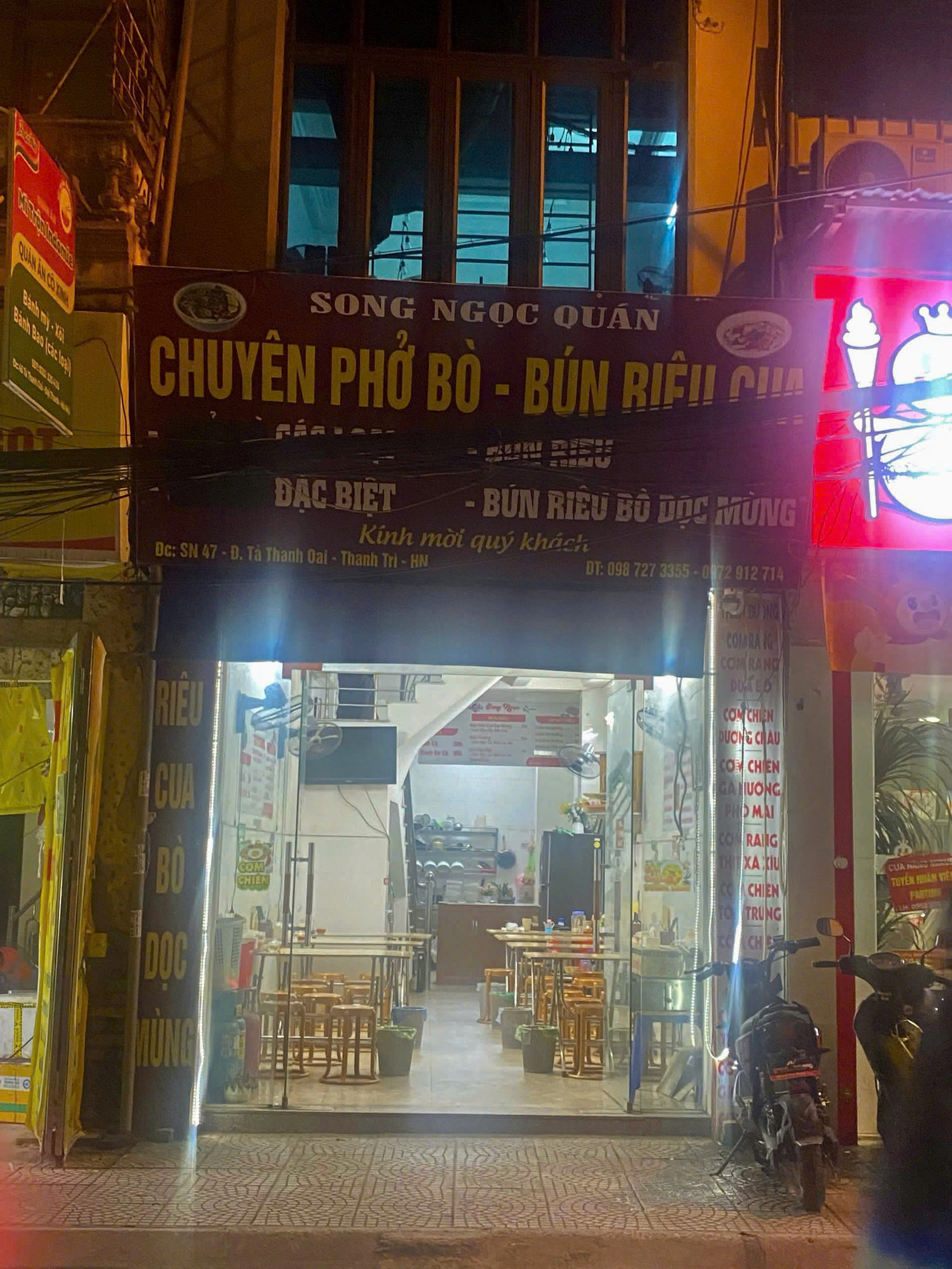 SANG NHƯỢNG CỬA HÀNG BÚN, PHỞ ĐANG KINH DOANH TỐT TẠI TẢ THANH OAI,THANH TRÌ, HÀ NỘI