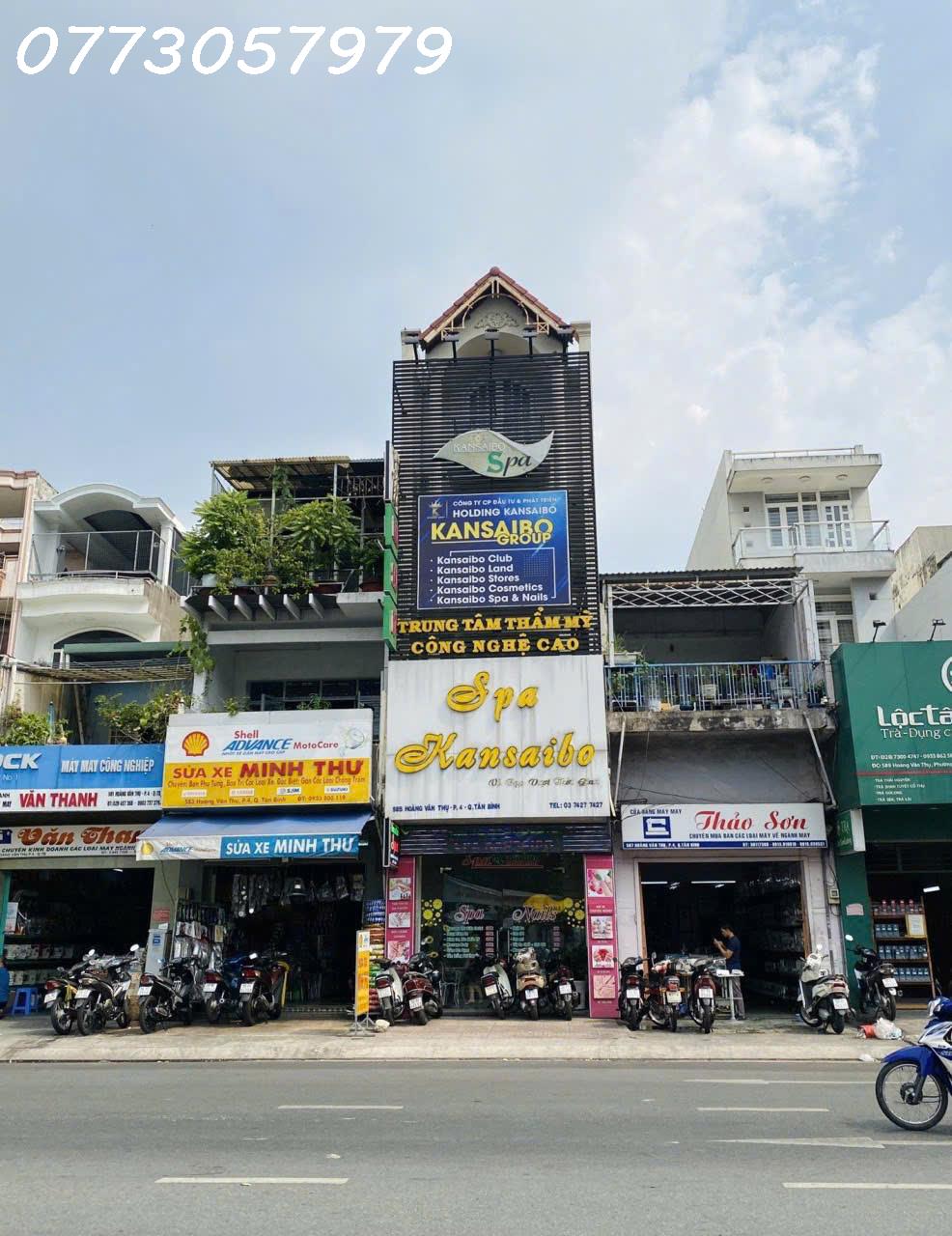 BÁN NHÀ MẶT TIỀN HOÀNG VĂN THỤ P4,TB.DT 4X30M, HĐ THUÊ 50TR. GIÁ 29 TỶ