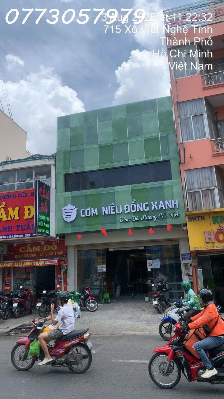 NHÀ MẶT TIỀN XÔ VIẾT NGHỆ TĨNH, P26 BÌNH THẠNH 7X67M HĐT 100TR CHỈ 95TỶ TL