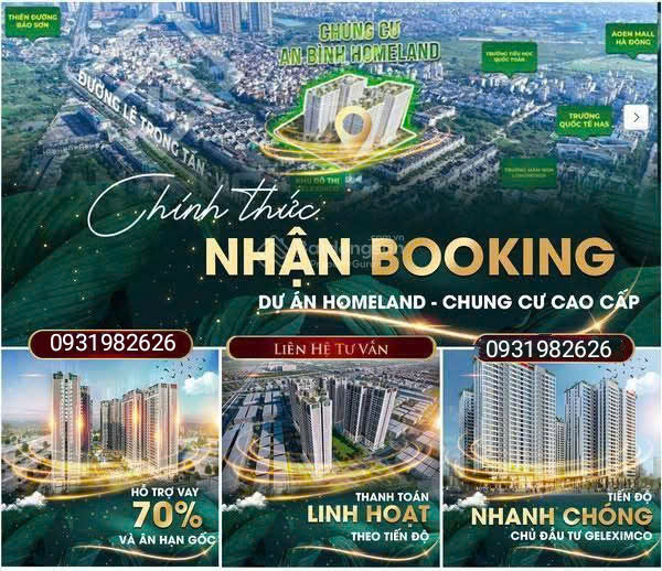 Chính thức nhận Booking và Khớp căn chung cư An Bình Home Land tháng 10/2025 LH: 0931982626