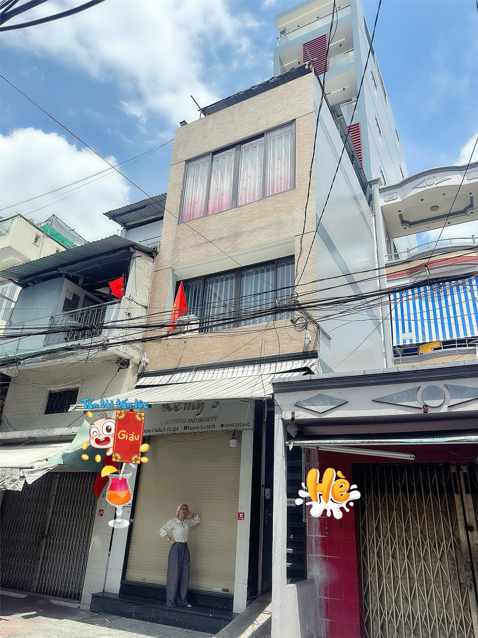 NGAY TRƯỜNG THPT NGUYẼN TRÃI, QUẬN 4 - CHÍNH CHỦ CẦN BÁN TÒA NHÀ 8 TẦNG - GIANG GIANG: 093.86.76.685