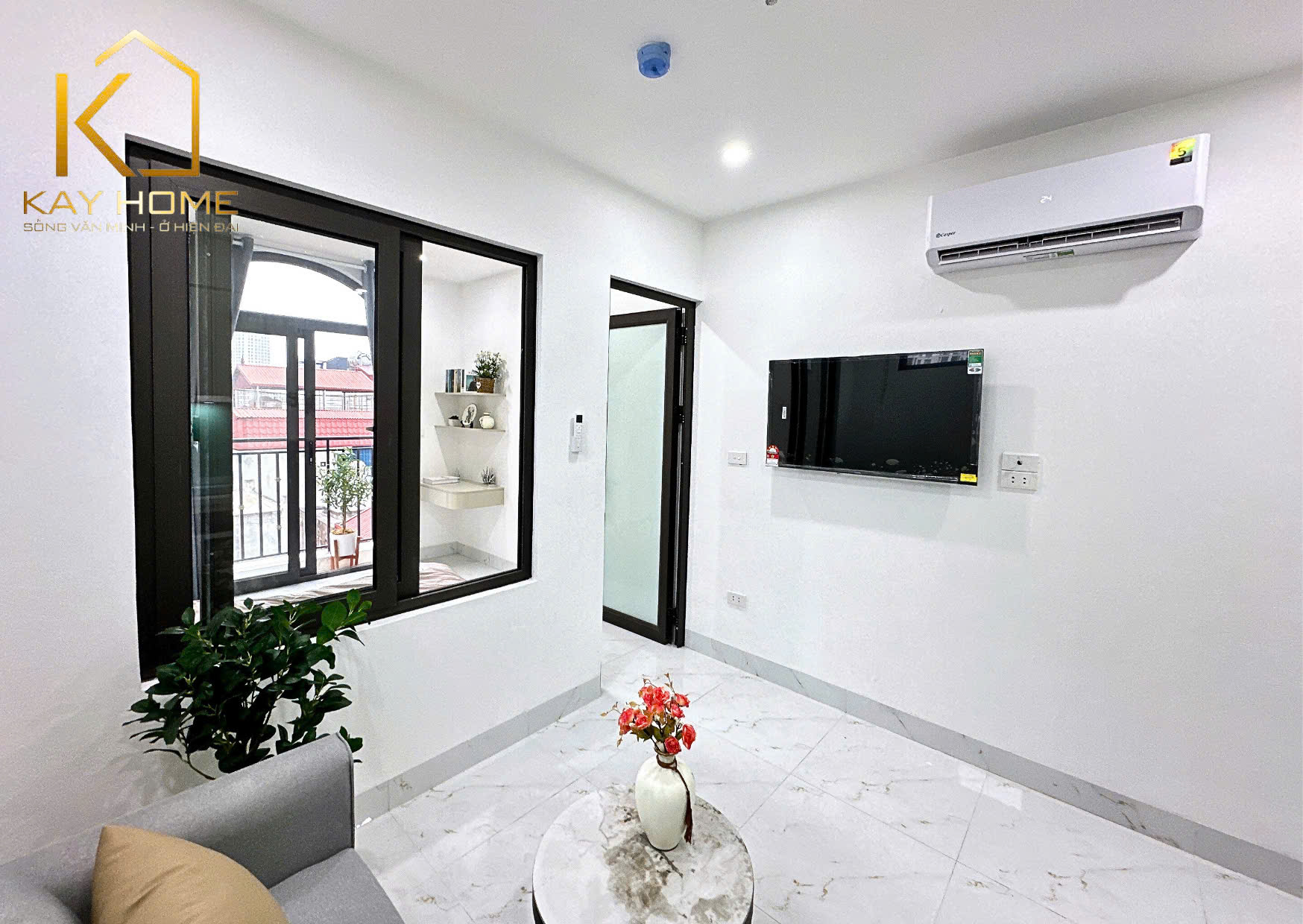 Cần cho thuê căn 1PK 1PN đẹp full đồ ngõ 45 Cự Lộc, Thanh Xuân Ngã Tư Sở