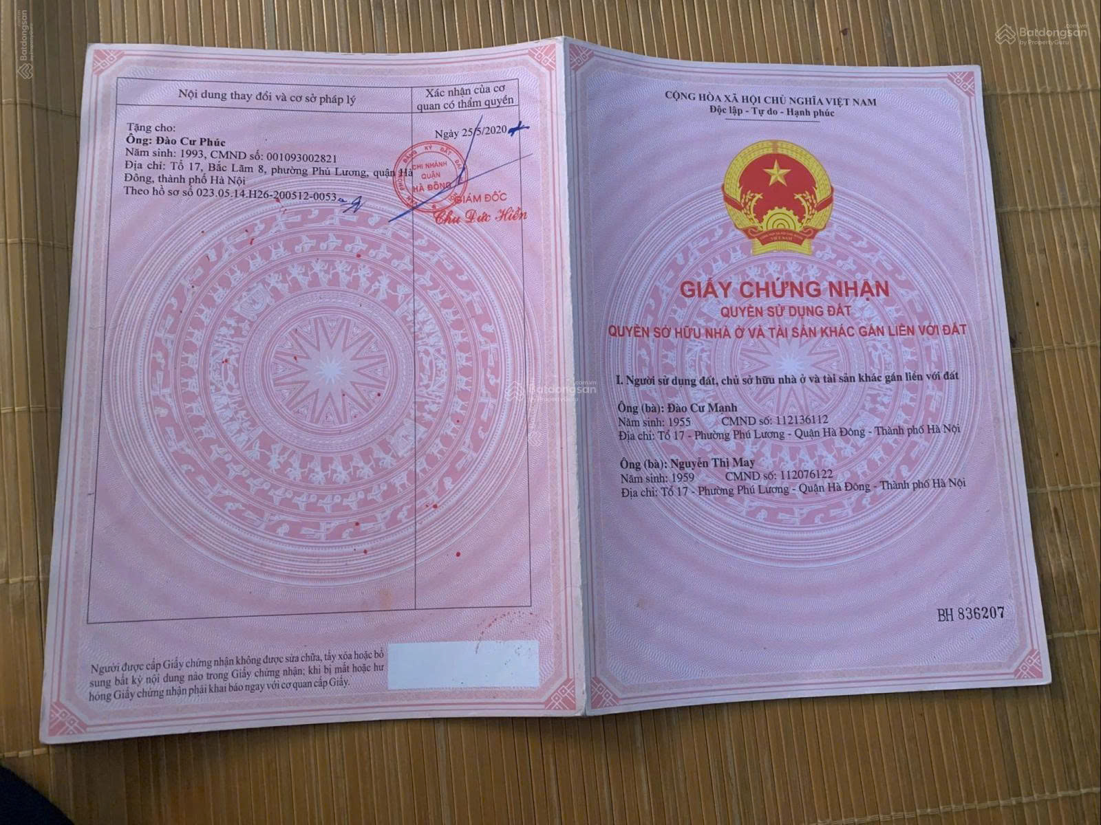 Bán nhà riêng tại Tổ dân phố Bắc Lãm 8, đường Thượng Mạo, Phú Lương, Hà Đông, 115 triệu/m2
