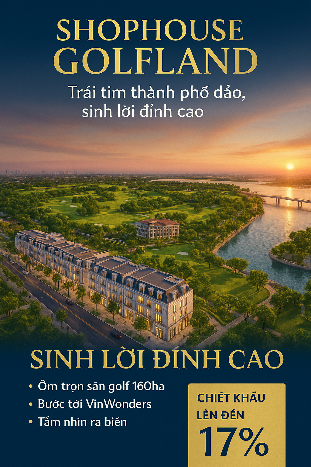 Sale Shophouse GolfLand – Vị trí kim cương, tiềm năng sinh lời vô hạn