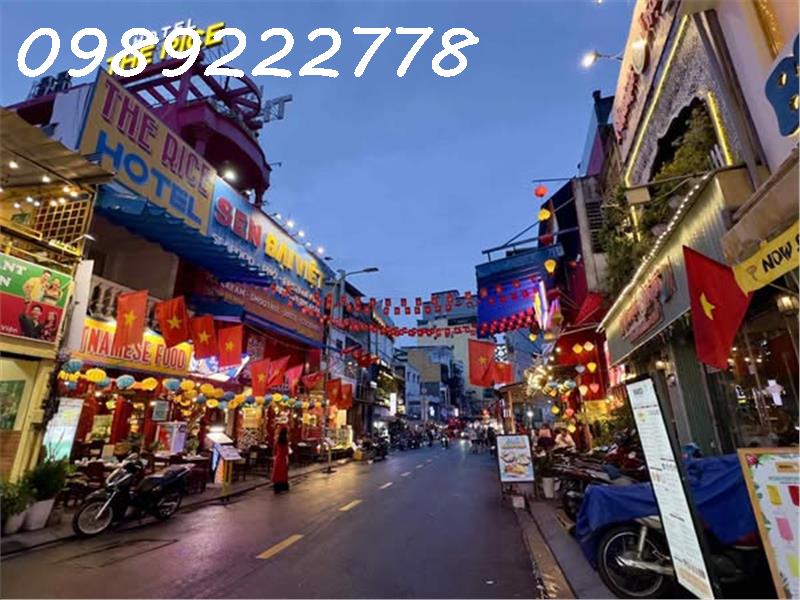 PHẠM NGŨ LÃO- PHỐ ĐI BỘ BÙI VIỆN - HẺM ÔTÔ KIA - 30M RA MẶT TIỀN - 58M²(4x15) - 3TẦNG + 4PN 3WC - MT 81