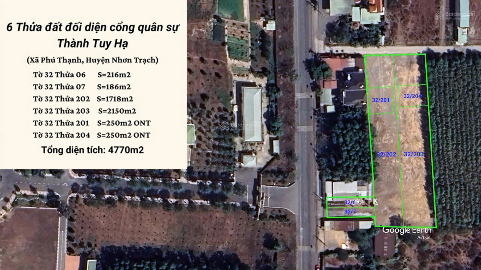 Chính chủ rao bán 4.770m2 tại Đường Quách Thị Trang