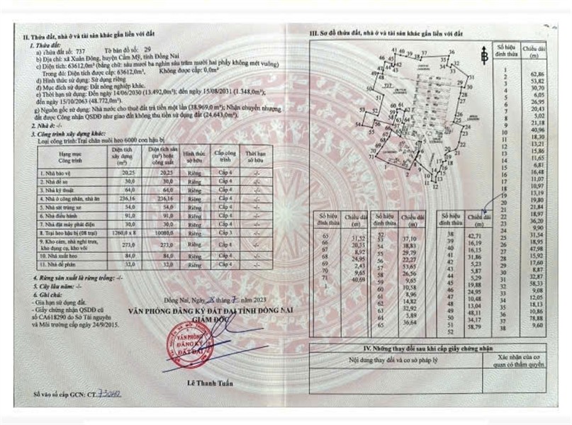 Trang trại chăn nuôi heo qui mô lớn 10 hécta giá 155 tỷ có thương lượng với khách hàng có thiện chí