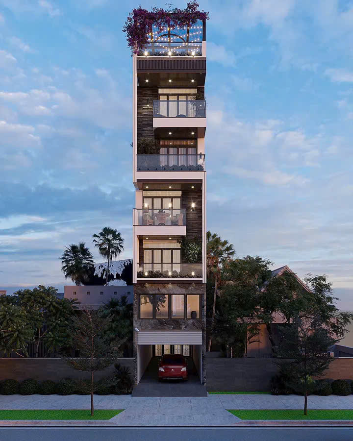 VIP phố Đàm Quang Trung  DT 61m - MT 4m xây mới 8 tầng thang máy  Chỉ nhích 22 tỷ