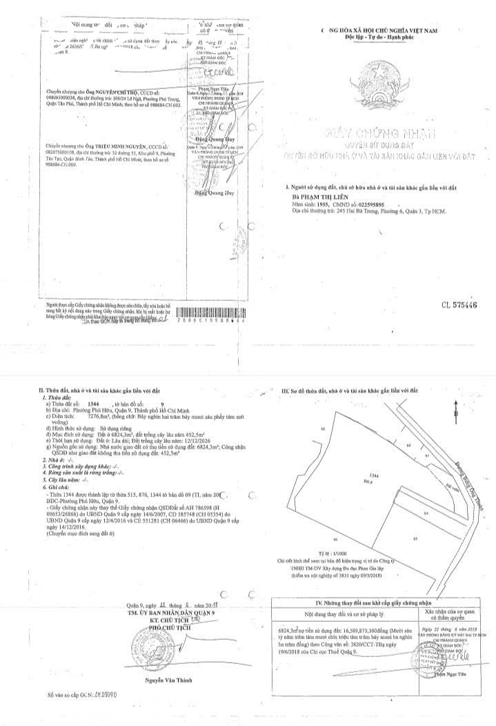 Bán lô quận 9 TPHCM 250 tỷ có thương lượng nhẹ