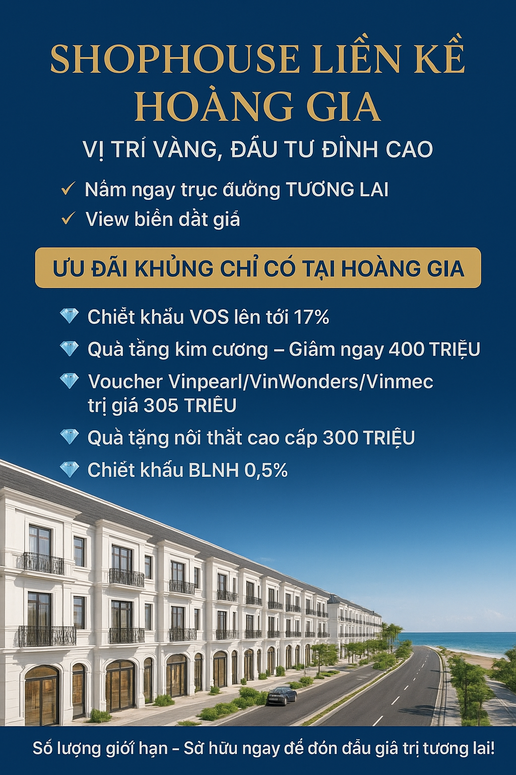 Bán Shophouse Hoàng Gia sinh lời đỉnh cao