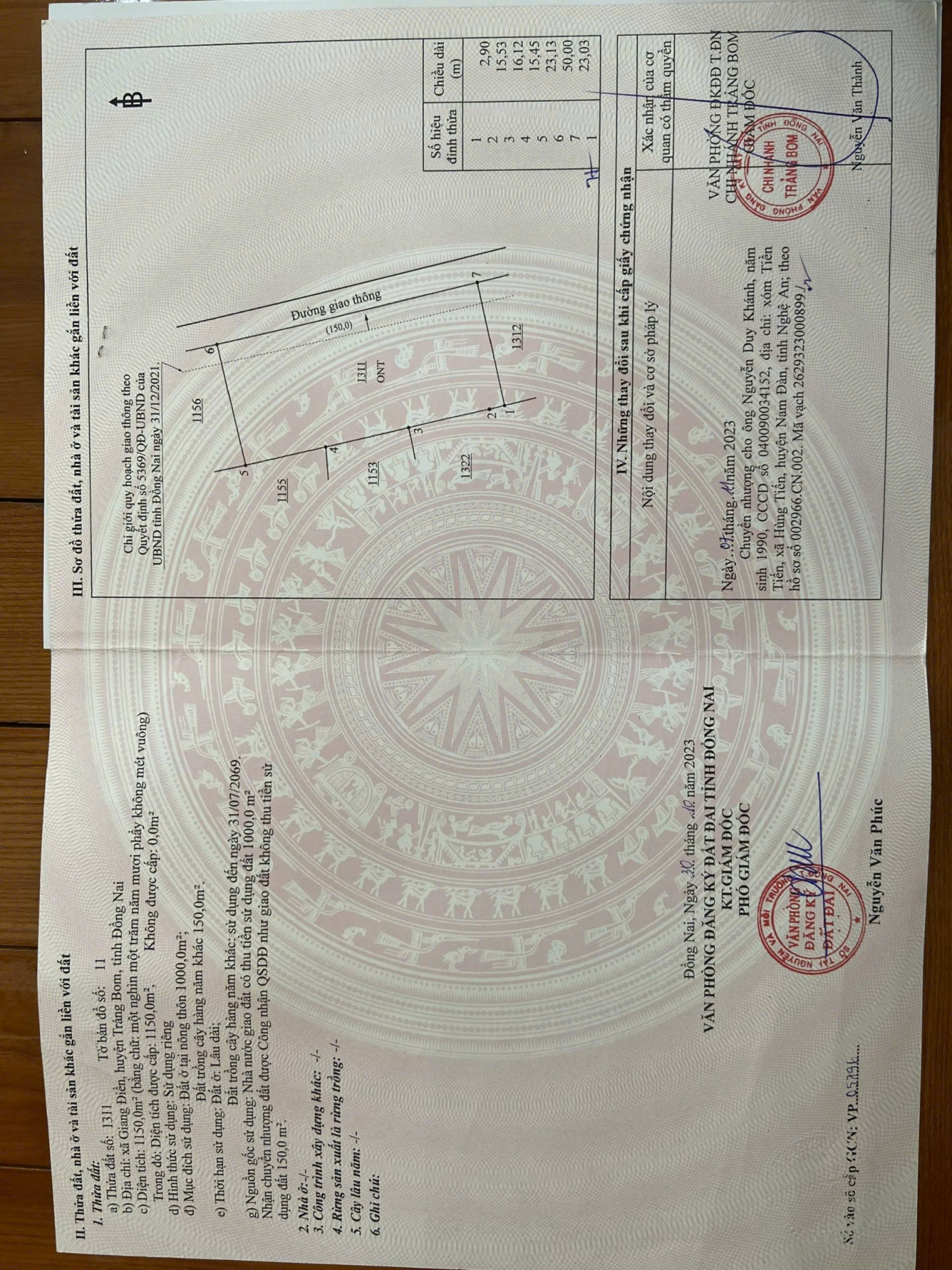 Thổ cư khủng 1,000m2, Vị trí đẹp, dân đông, gần khu du lịch, gần KCN cần bán gấp