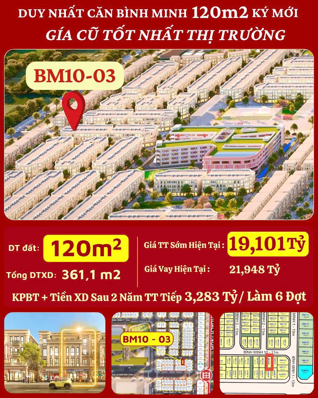 Siêu phẩm BM10-03 Vinhomes Đan Phượng – 120m2 View đẹp, vị trí đắc địa, giá tốt, quà hấp dẫn