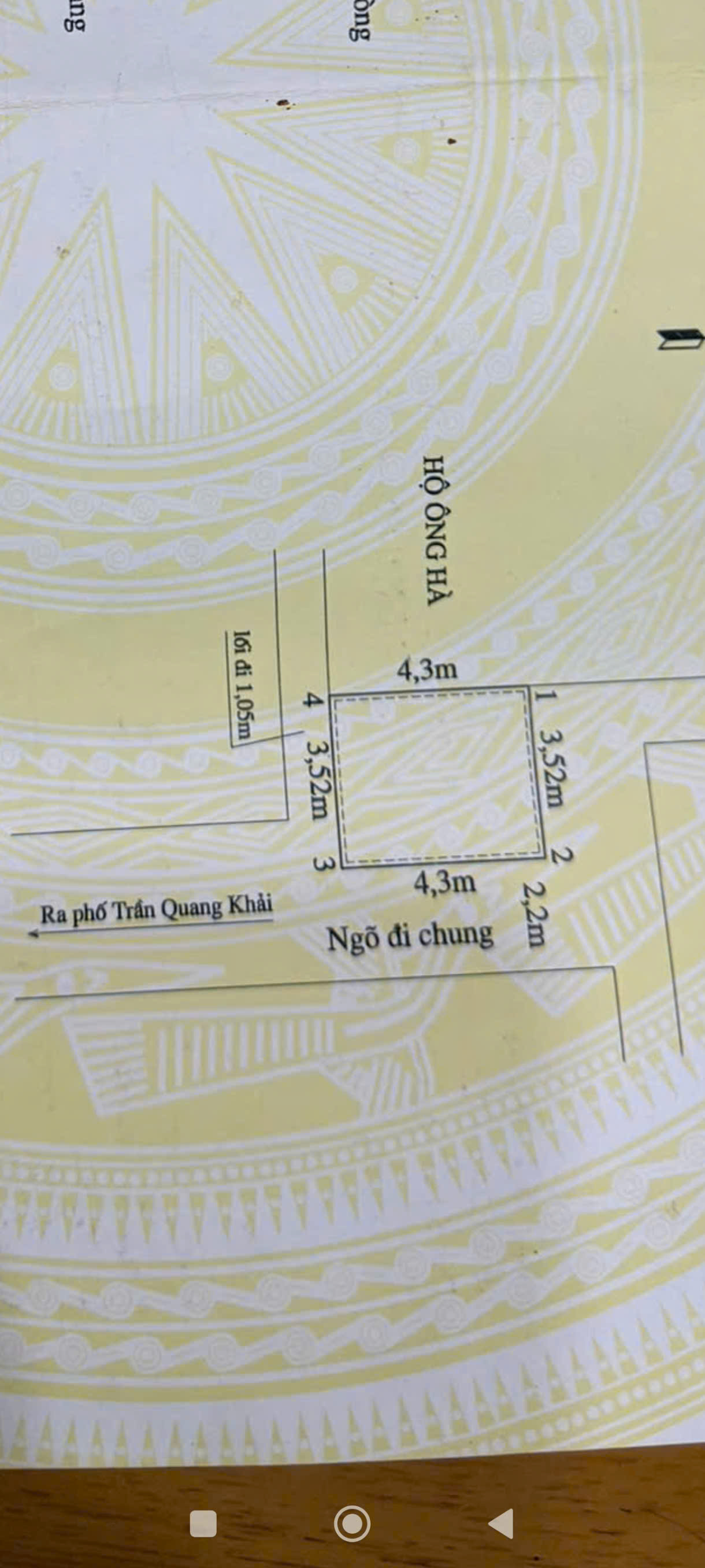 BÁN NHÀ 4 TẦNG SAU TRẦN QUANG KHẢI – NGÕ Ô TÔ – GIÁ 1,65 TỶ