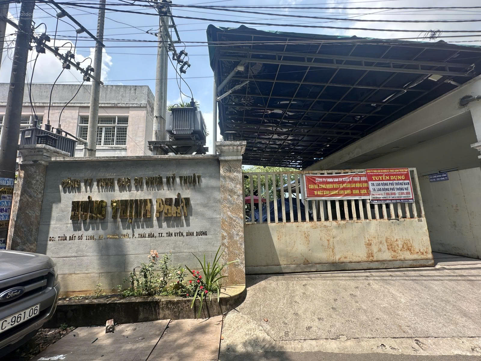 Bán Kho, Nhà xưởng tại ĐT 747B, P. Tân Khánh, HCM (P. Thái Hoà, Tp. Tân Uyên)