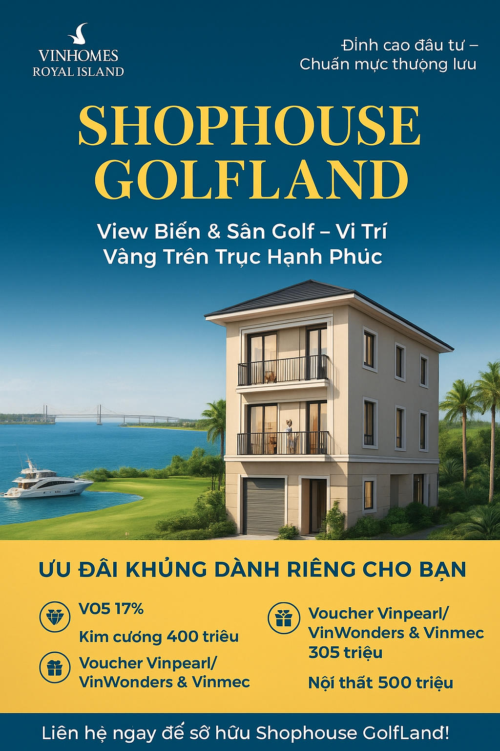 Sở hữu ngay shophouse golfland đầu tư đỉnh cao, sinh lời bền vững