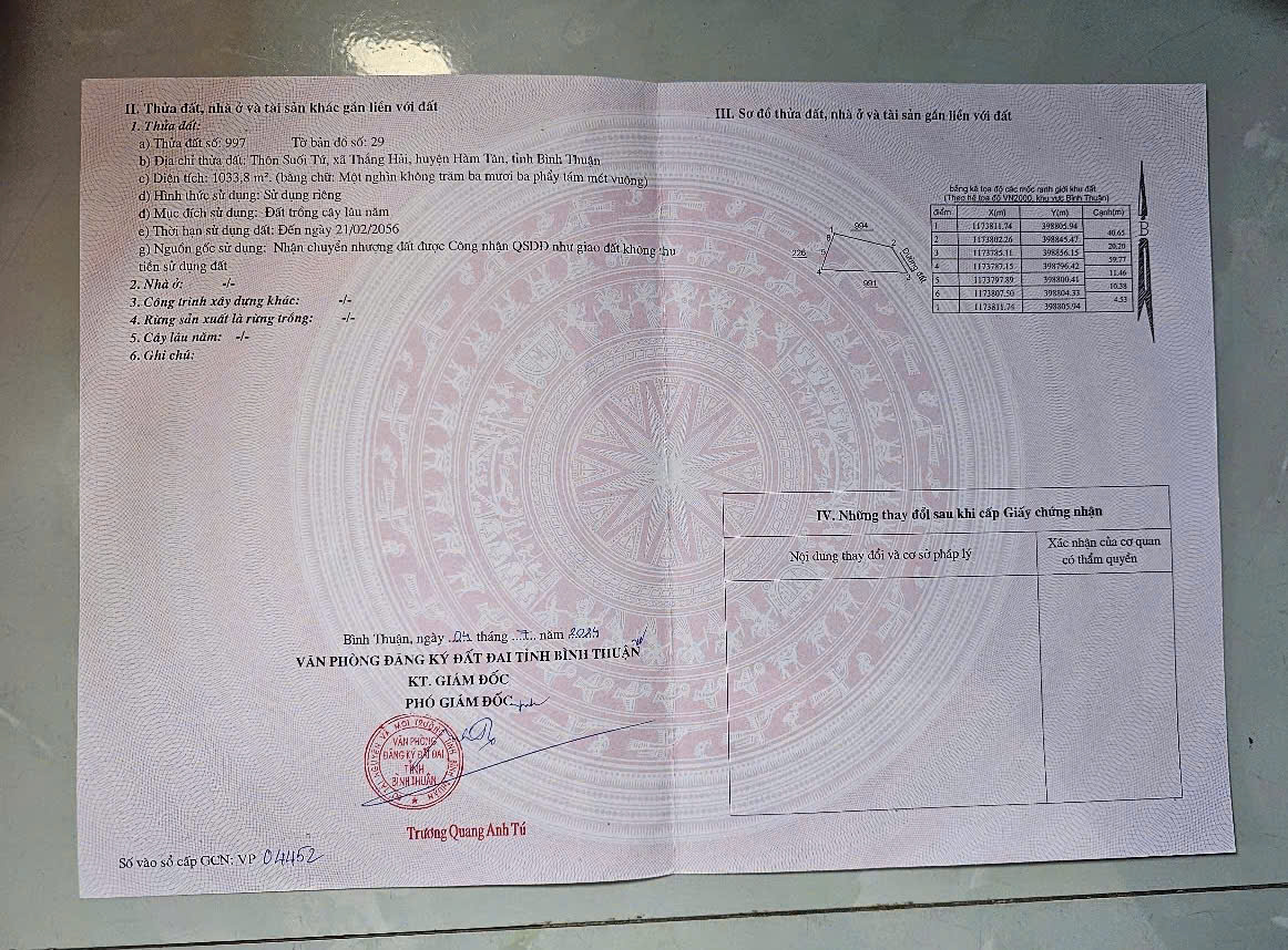 khả năng dự án Vàng: 1033m2 Đất Thổ Cư Quốc Lộ 55, Hàm Tân - Bình Thuận, Chỉ 1 Tỷ!