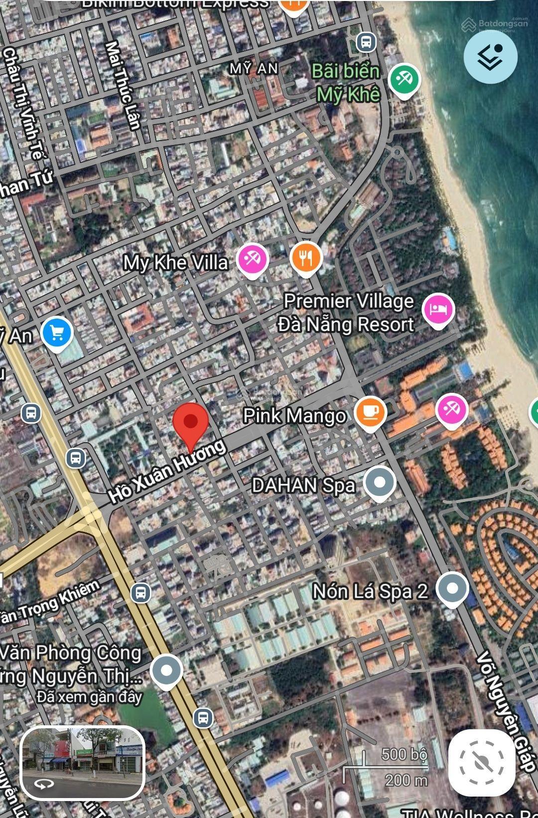 Bán đất đường Hồ Xuân Hương, Dt 265m2 ngang 10m gần biển Mỹ Khê