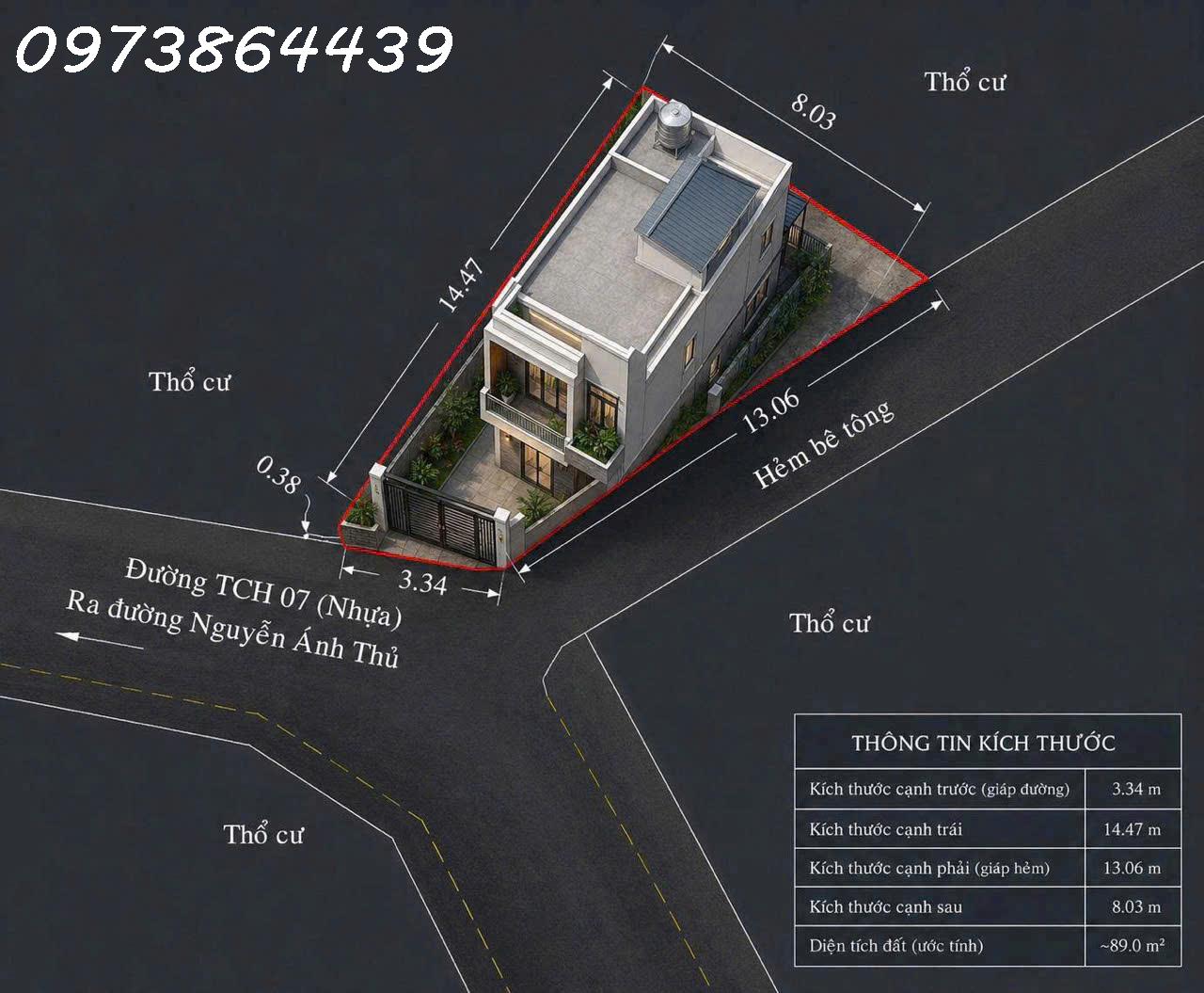 BÁN ĐẤT LÔ GÓC  MẶT TIỀN ĐƯỜNG  8 M – NỞ HẬU ĐẸP – 89M2 - TÂN CHÁNH HIỆP, Q.12 - GIÁ CHỈ 3,78 TỶ