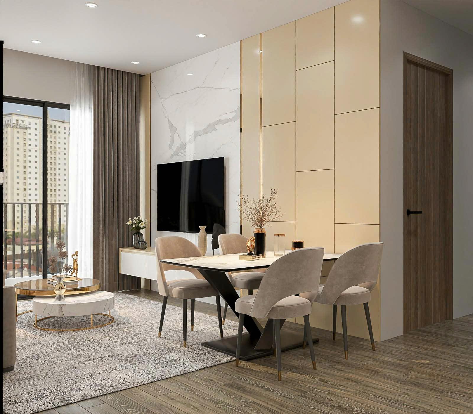 Cho thuê căn hộ 2 phòng ngủ  -TC1, Vinhomes Smart City – Full nội thất, chỉ xách vali vào ở!